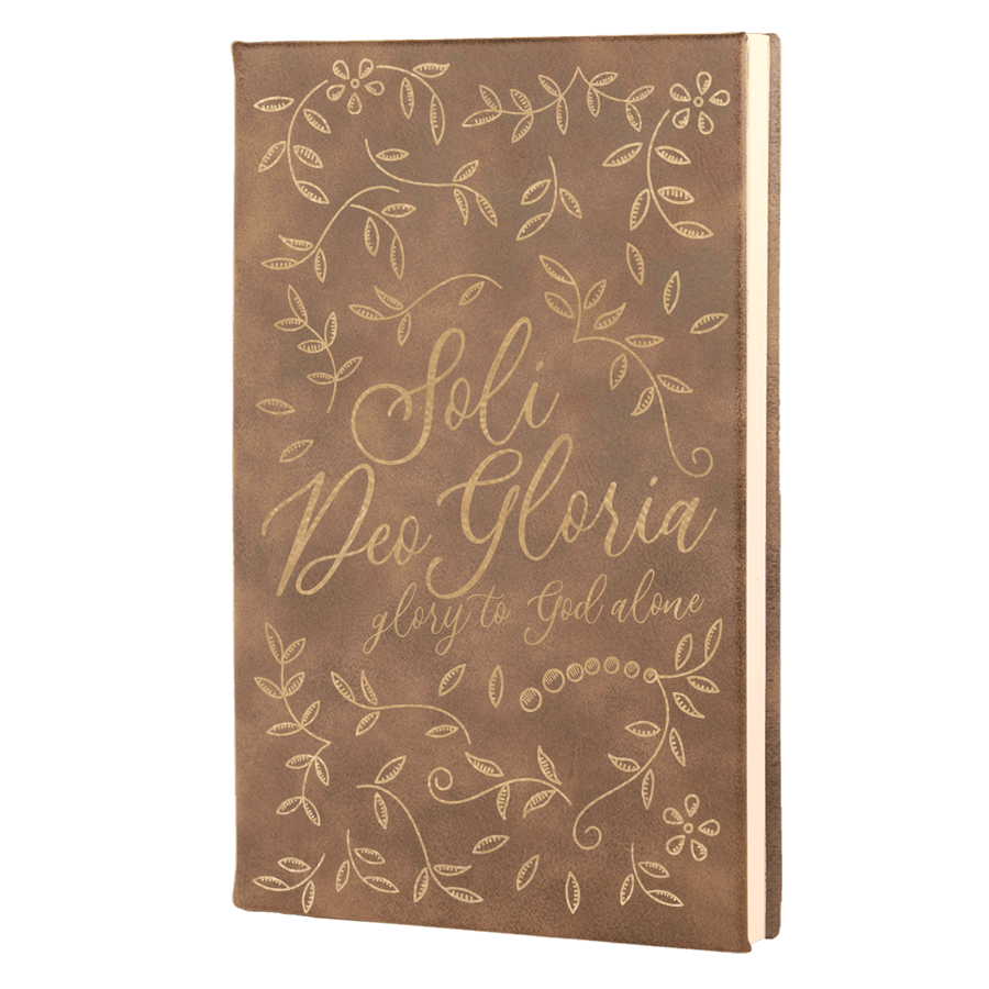 Soli Deo Gloria Floral Leatherette Hardcover Journal #1