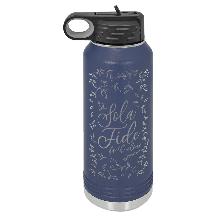 Sola Fide Floral Insulated Bottle #1