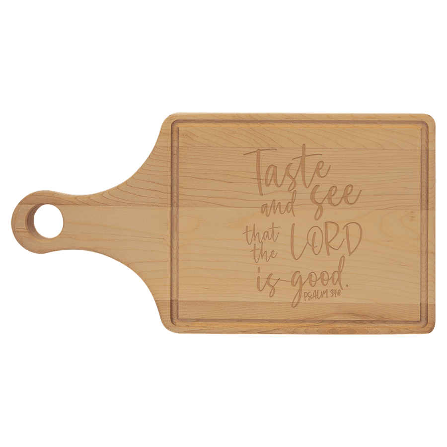 Taste And See Cutting Board Paddle