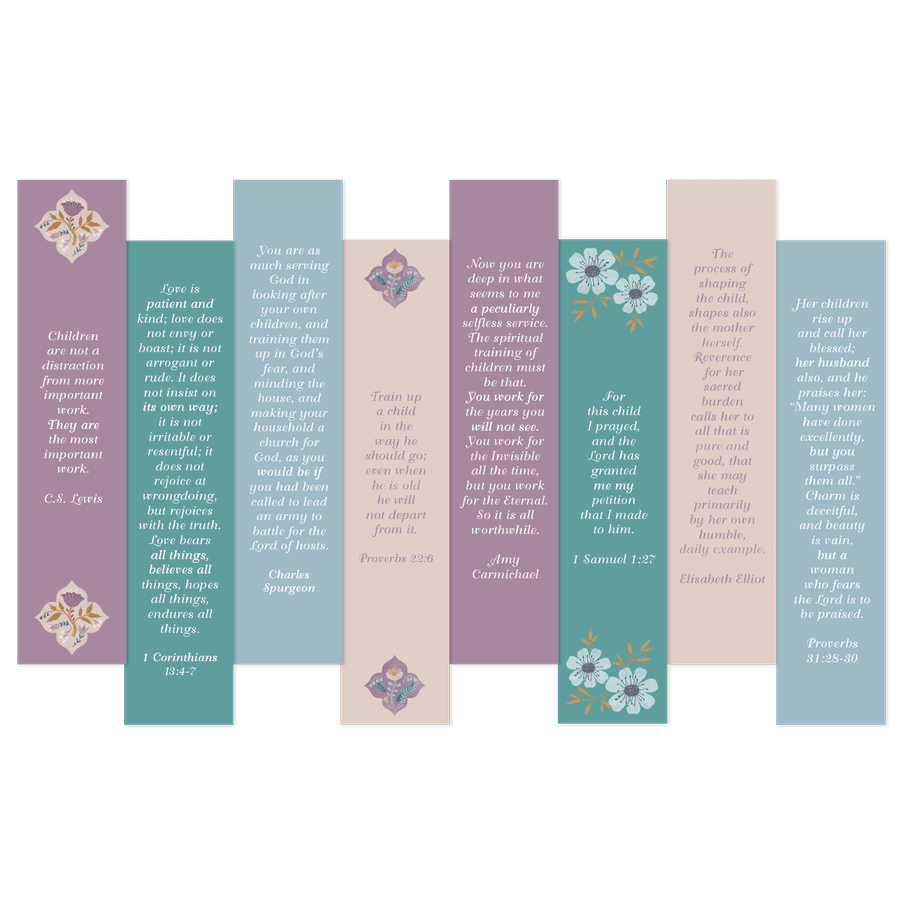 Mothers Day Bookmark Set