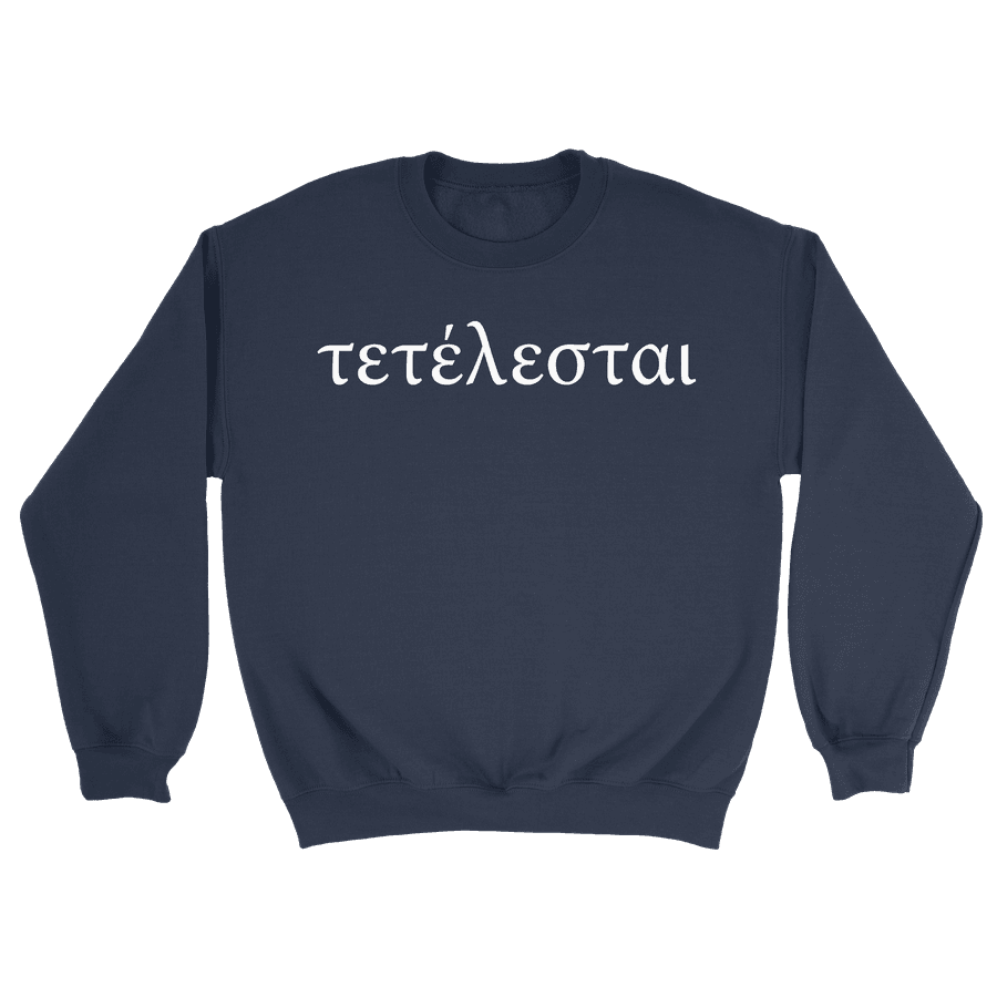 Tetelestai (Greek)- Crewneck Sweatshirt