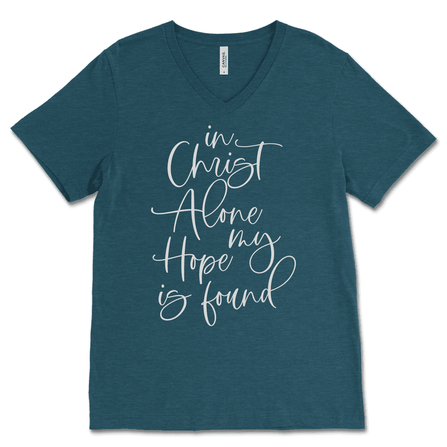 In Christ Alone V-Neck Tee
