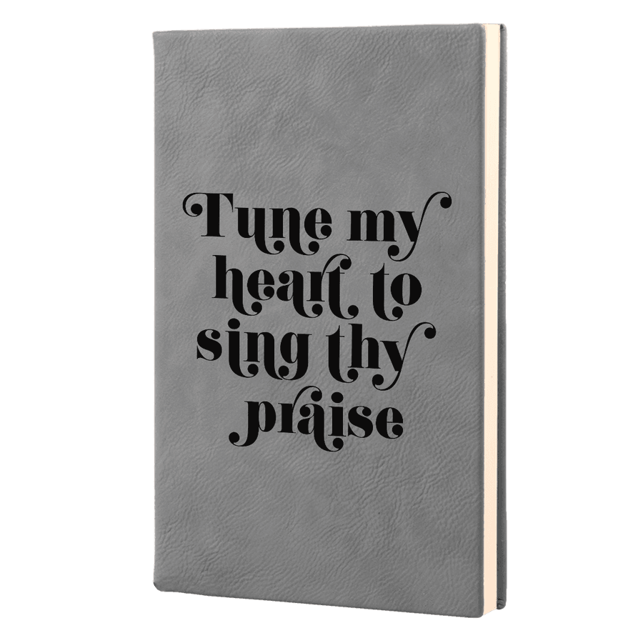 Tune My Heart Leatherette Hardcover Journal