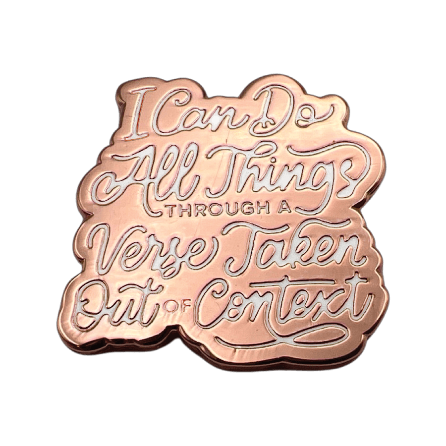 I Can Do All Things Enamel Lapel Pin (Gold) #2