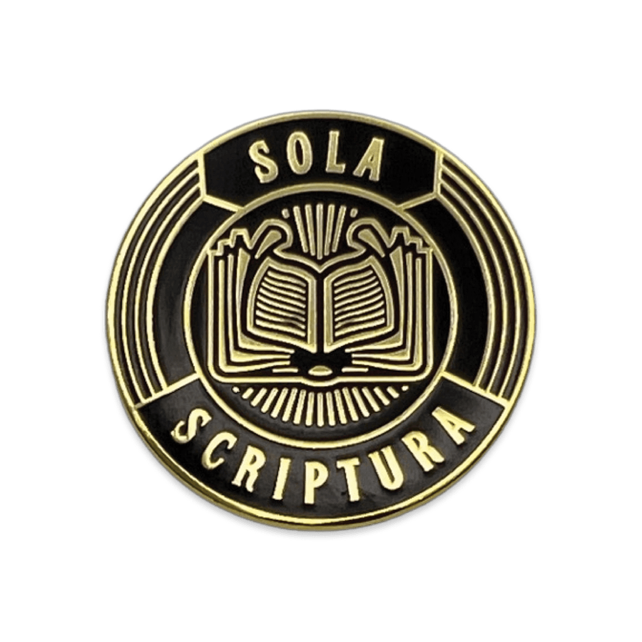 Sola Fide Badge Enamel Lapel Pin