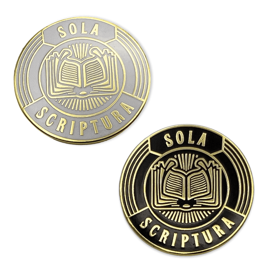 Sola Scriptura Badge Enamel Lapel Pin #1
