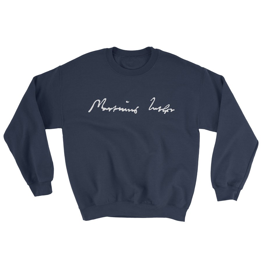 Martin Luther Signature - Crewneck Sweatshirt