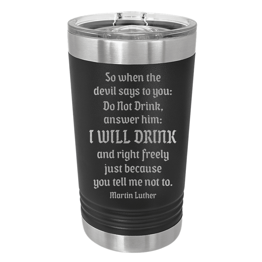 Drink Beer Freely Insulated Pint