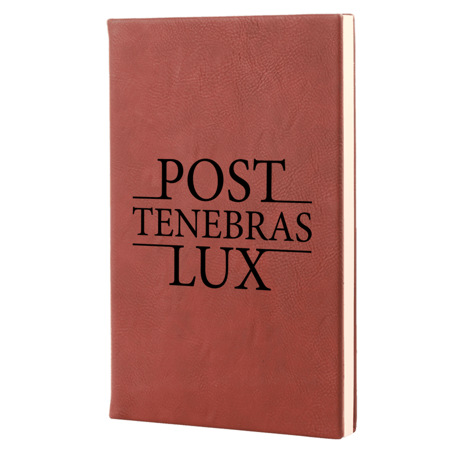 Post Tenebras Lux Leatherette Hardcover Journal #1