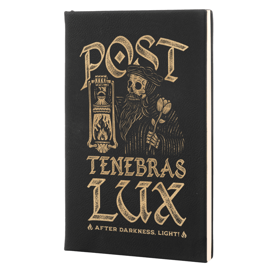 Post Tenebras Lux Dead Leatherette Hardcover Journal