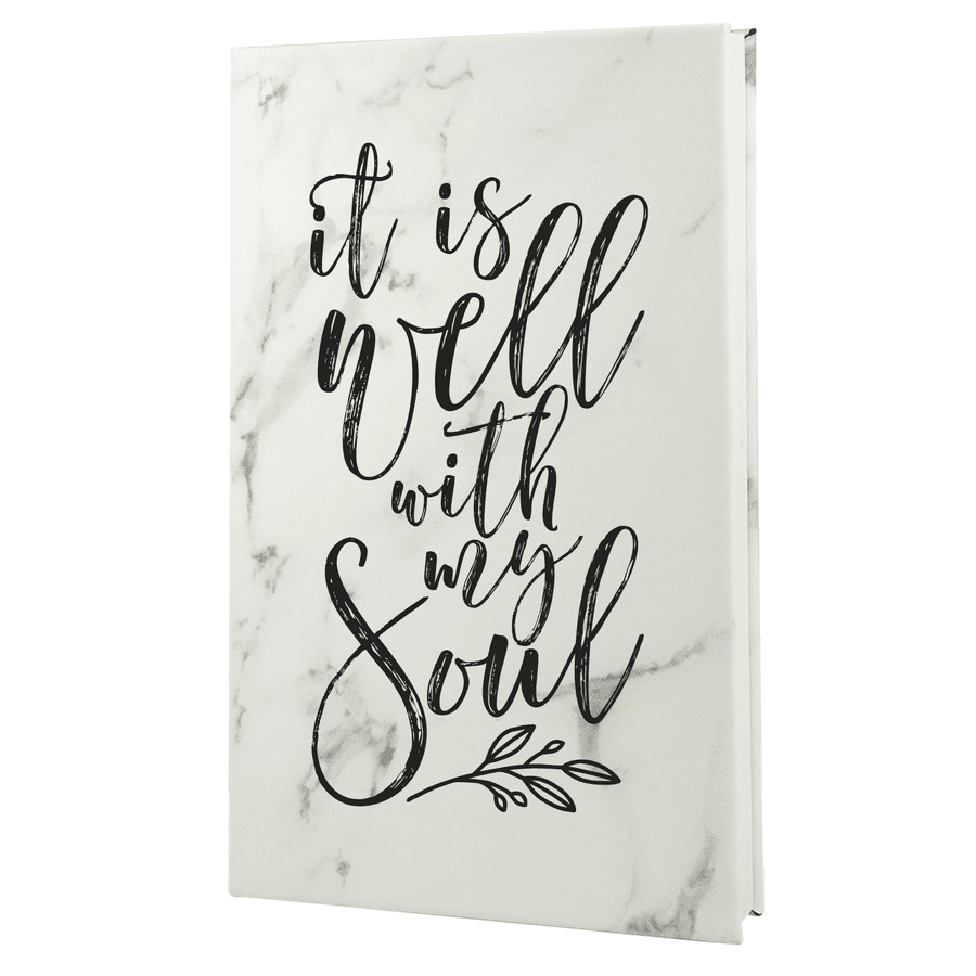 It Is Well With My Soul Leatherette Hardcover Journal