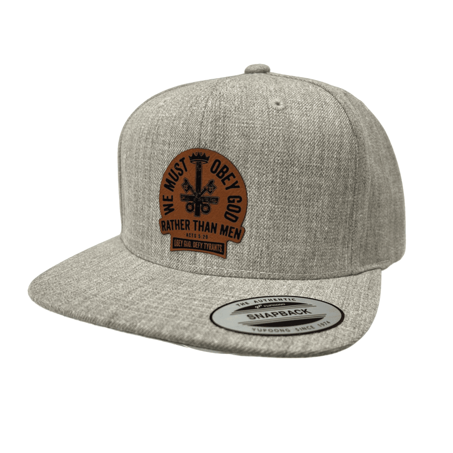We Must Obey God Patch Snapback Hat
