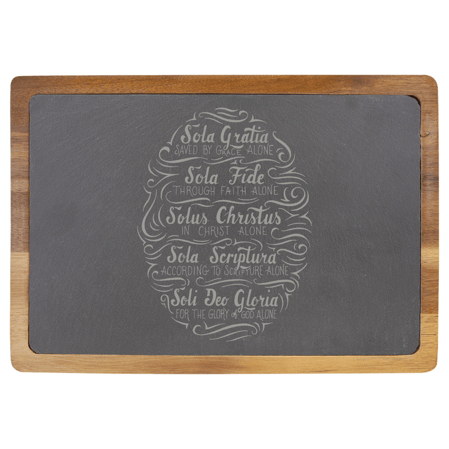 Five Solas Hand Lettered Slate Cutting Board