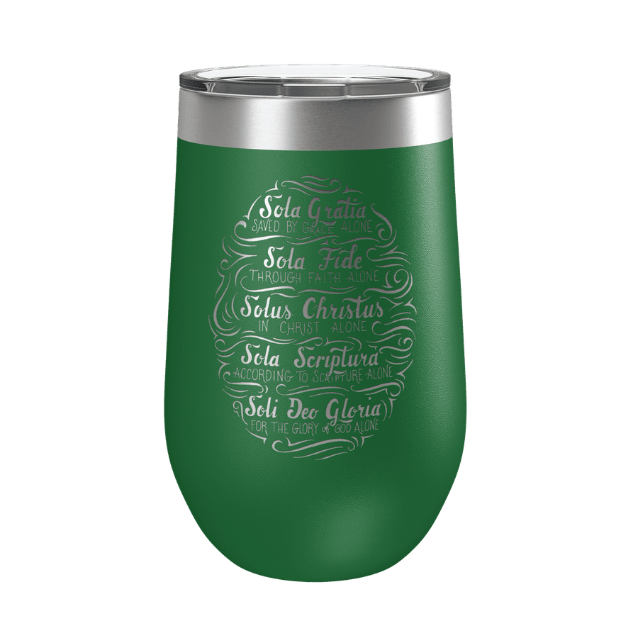 Five Solas Hand Lettered 16oz Insulated Tumbler