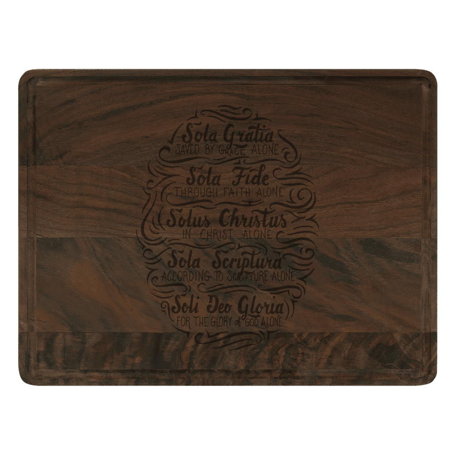 Five Solas Hand Lettered Cutting Board Drip #2