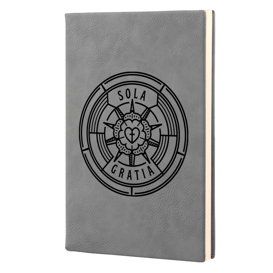 Sola Gratia Badge Leatherette Hardcover Journal
