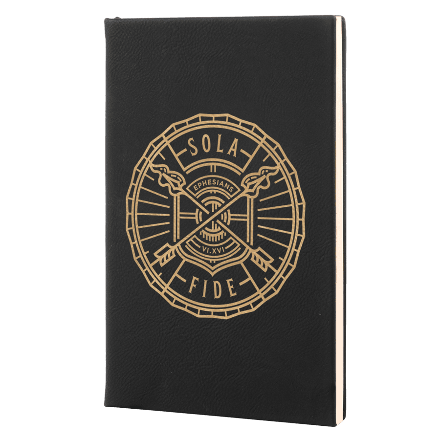 Sola Fide Badge Leatherette Hardcover Journal #1