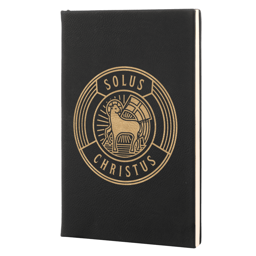 Solus Christus Badge Leatherette Hardcover Journal #1