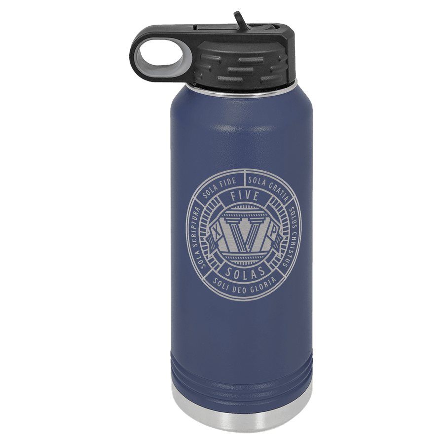 Five Solas Badge 32oz Insulated Water Bottle