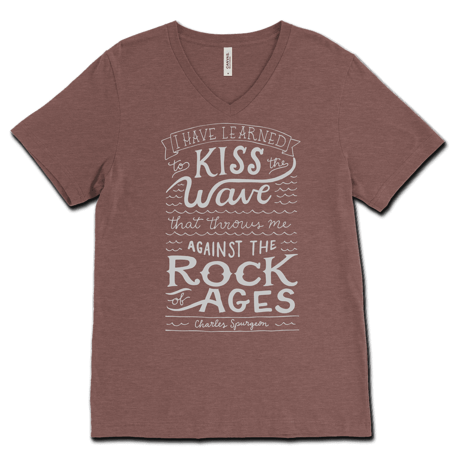 Rock Of Ages V-Neck Tee