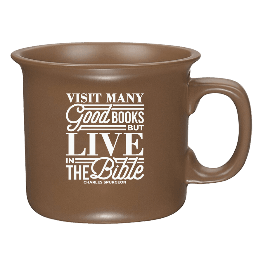 Visit Many Good Books Coffee Mug