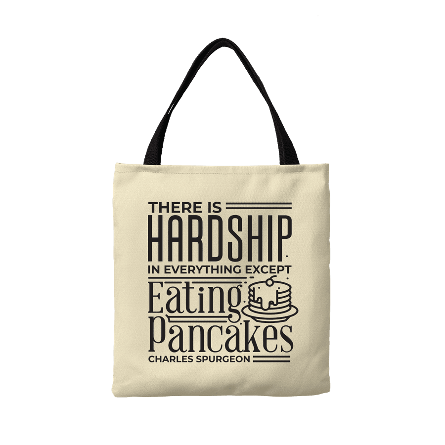 Eating Pancakes Canvas Tote