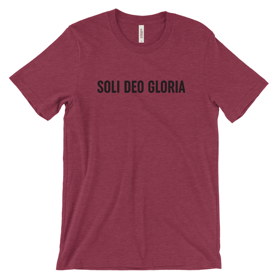 soli deo gloria tshirt