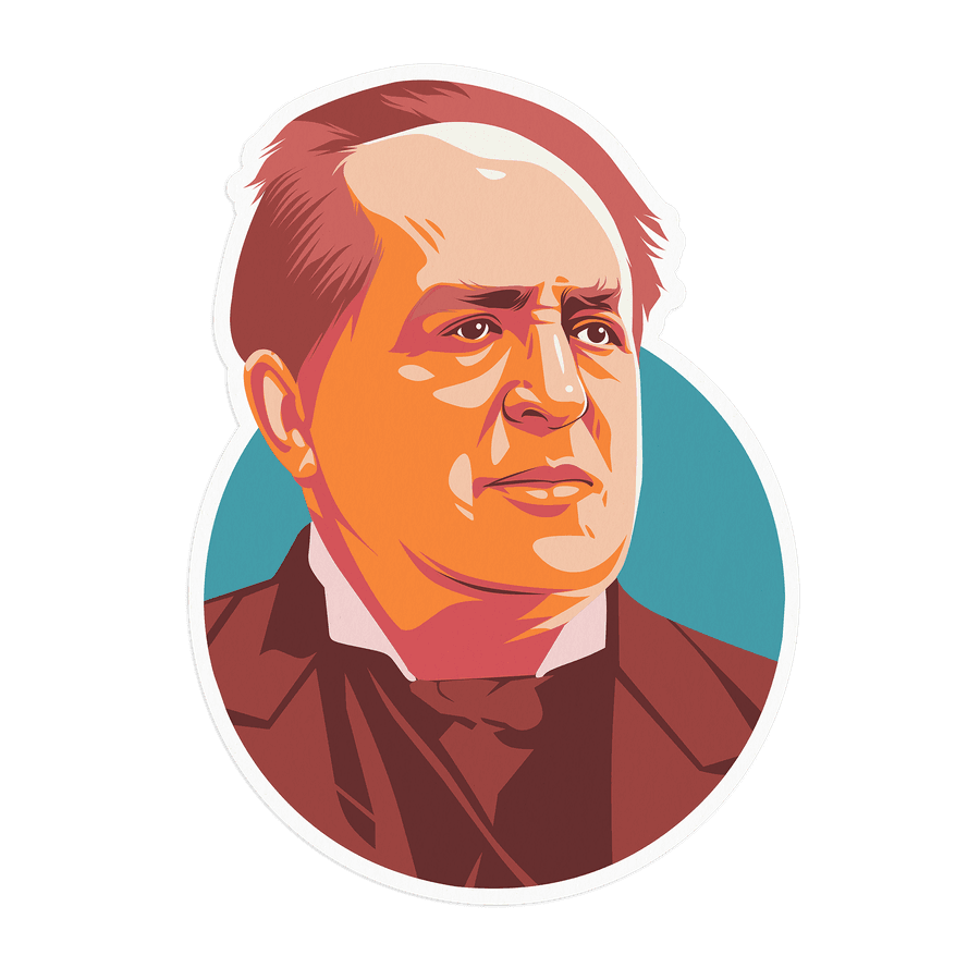 Abraham Kuyper Portrait Sticker #2