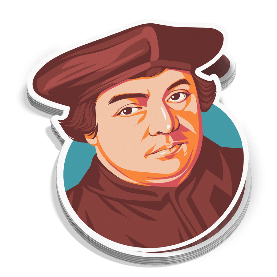 Martin Luther Portrait Sticker