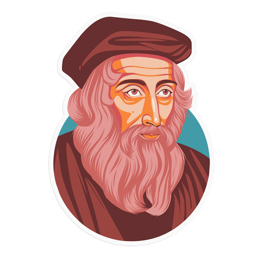 John Wycliffe Portrait Sticker #2