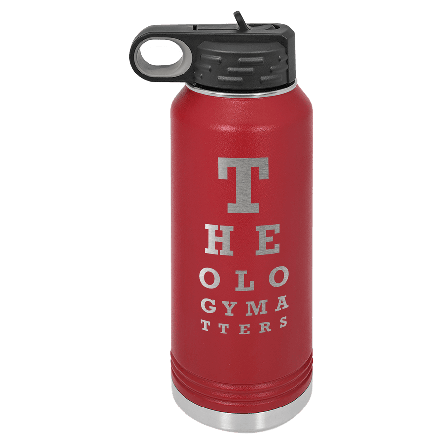 Theology Matters (Eye Chart) Insulated Bottle #1