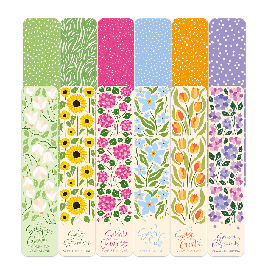 Five Sola Flowers Book Mark Set of 7