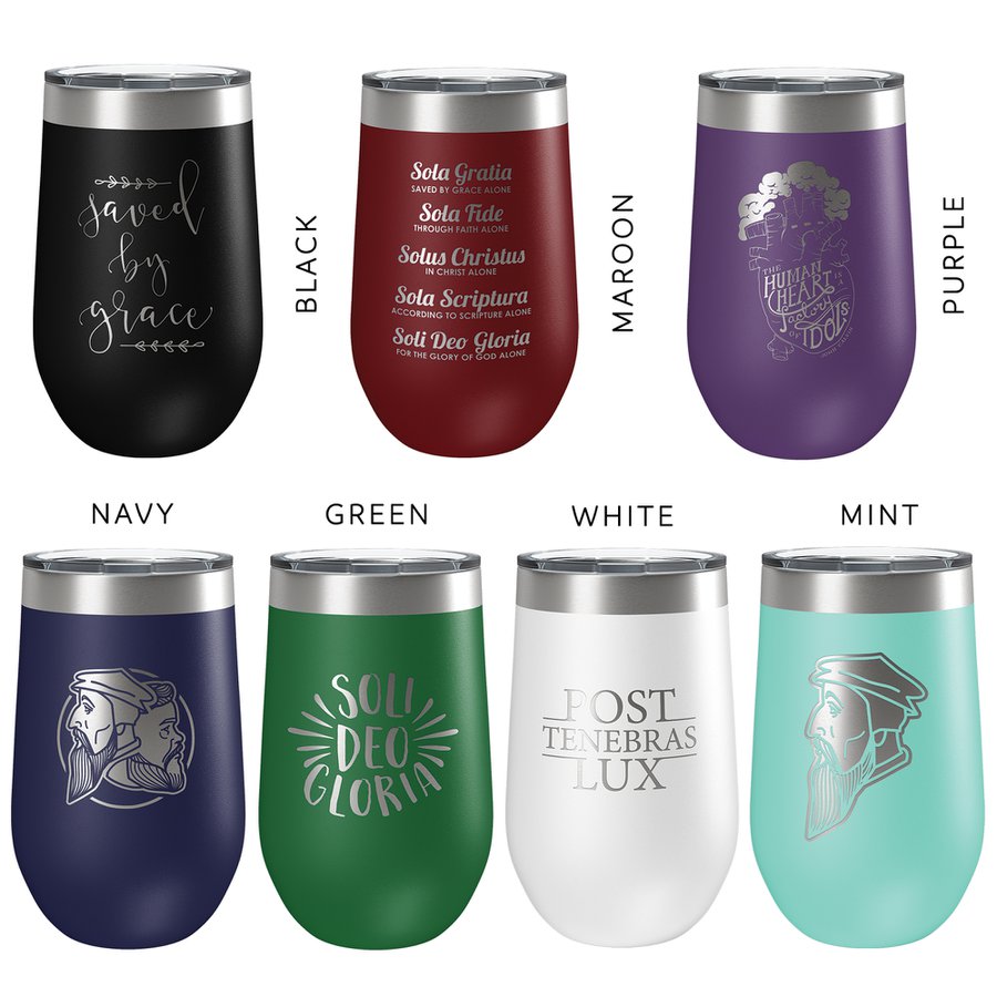 Five Solas Hand Lettered 16oz Insulated Tumbler #2