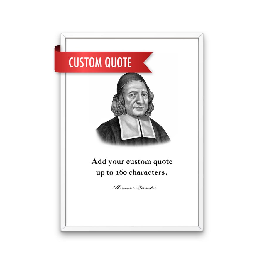 Thomas Brooks Custom Quote Print