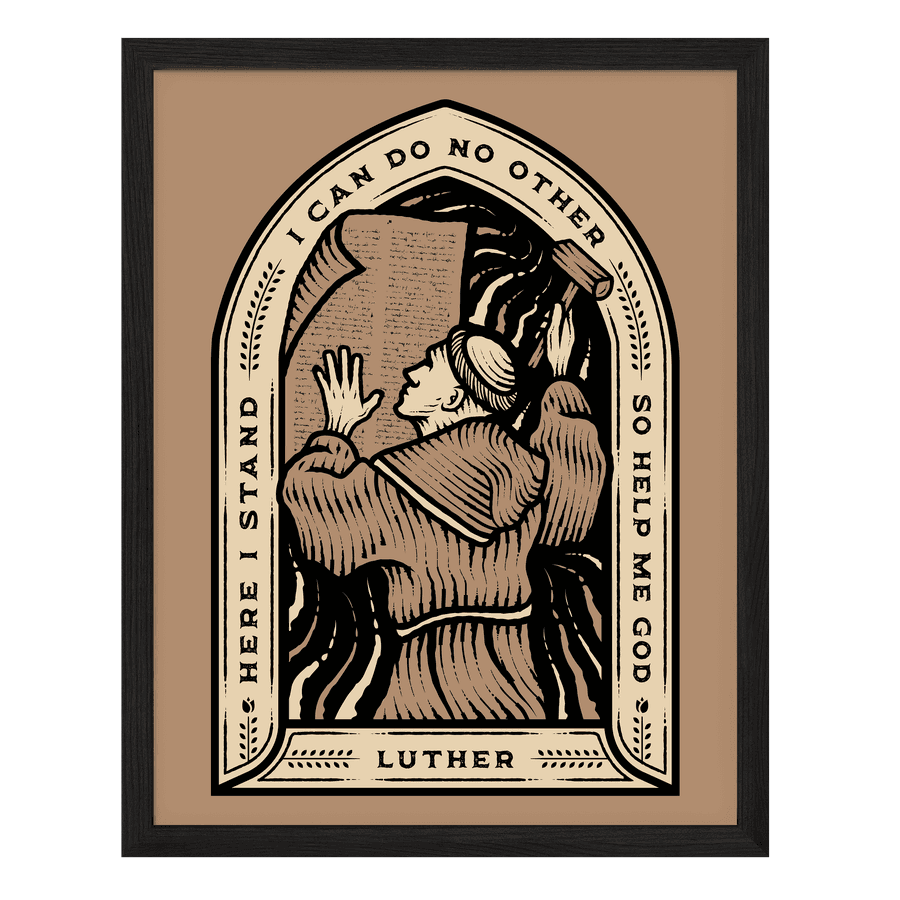 Here I Stand Poster Print Missional Wear