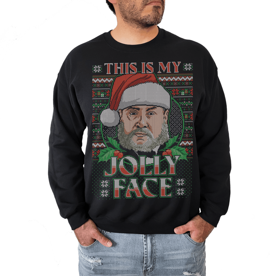 Spurgeon Jolly Face Ugly Christmas Sweatshirt #2