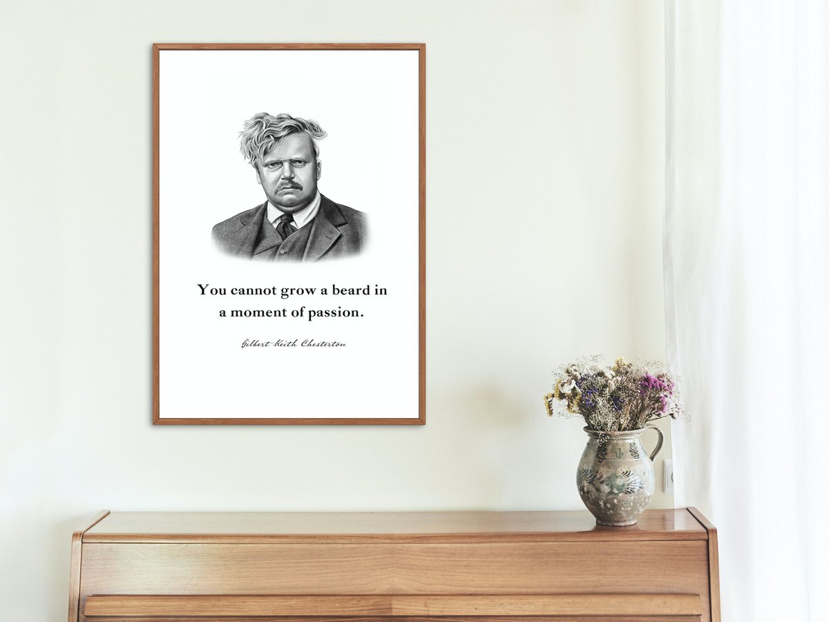 G K Chesterton Quote Print Missional Wear