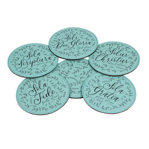 Five Solas Floral Coaster Set