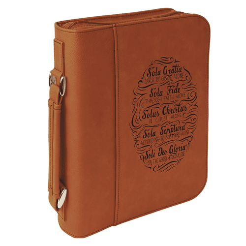 Five Solas Handlettered Bible Cover