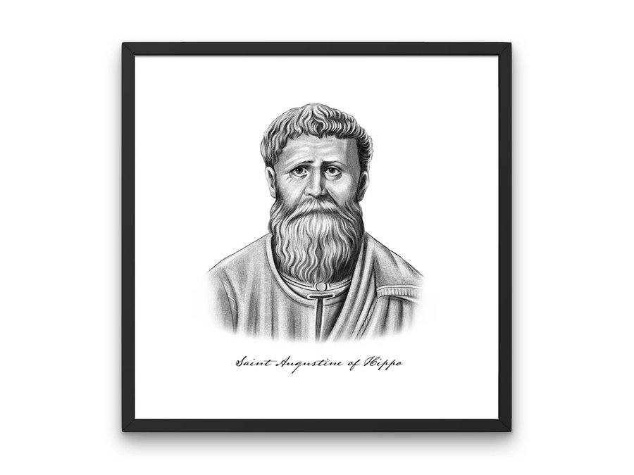 Saint Augustine Portrait Print