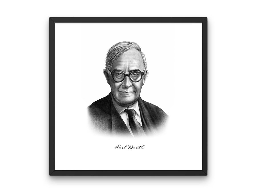 Karl Barth Portrait Print