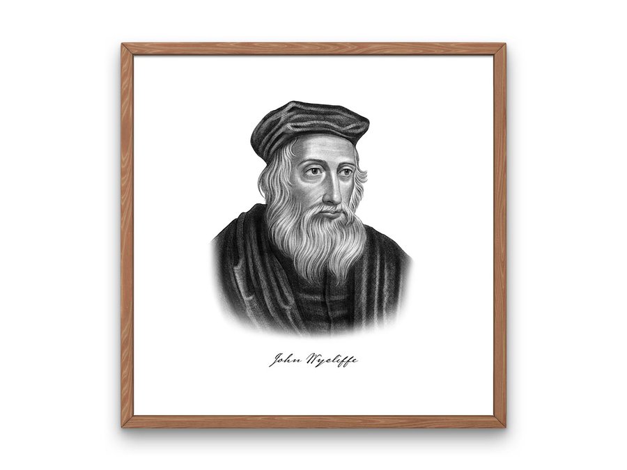 John Wycliffe Portrait Print