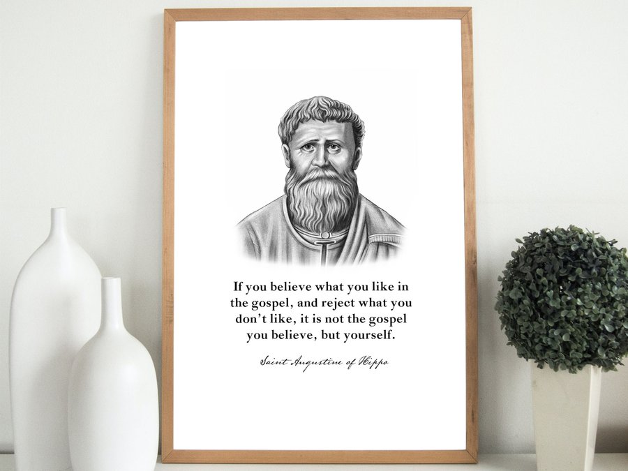 Saint Augustine Quote Print #1