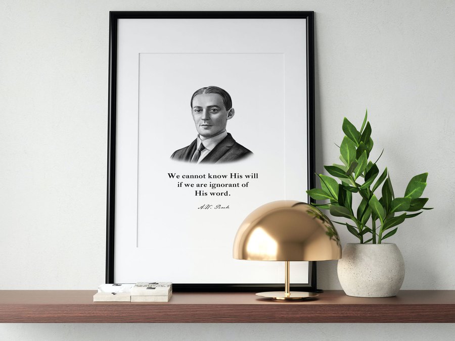 A.W. Pink Quote Print #1