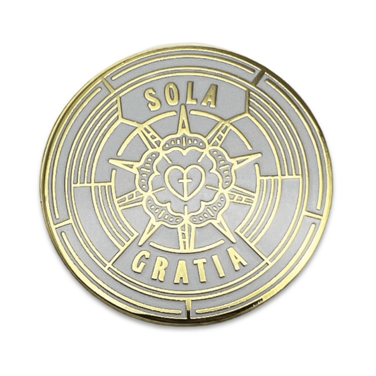 Sola Fide Badge Enamel Lapel Pin